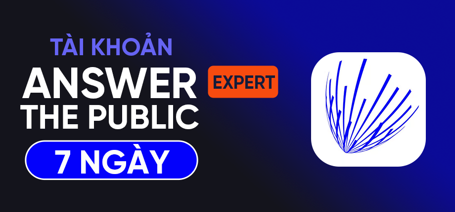 Answerthepublic Expert 7 ngày - Tài khoản